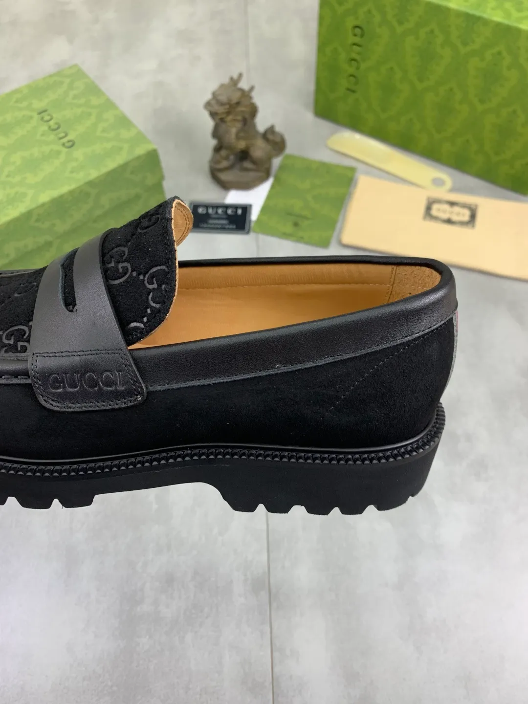 Men's shoes P580💰【New style】🆘Water dyed cowhide lining (GUCCI) Gucci business leather shoes, made of original imported Italian 🇮🇹 open-edge beaded calfskin, fully water-dyed cowhide lining, carefully handmade by professional shoemakers, the original version is specially designed for wear-resistant and lightweight foam outsole. Standard code: 38-45 5️⃣color🉑️select